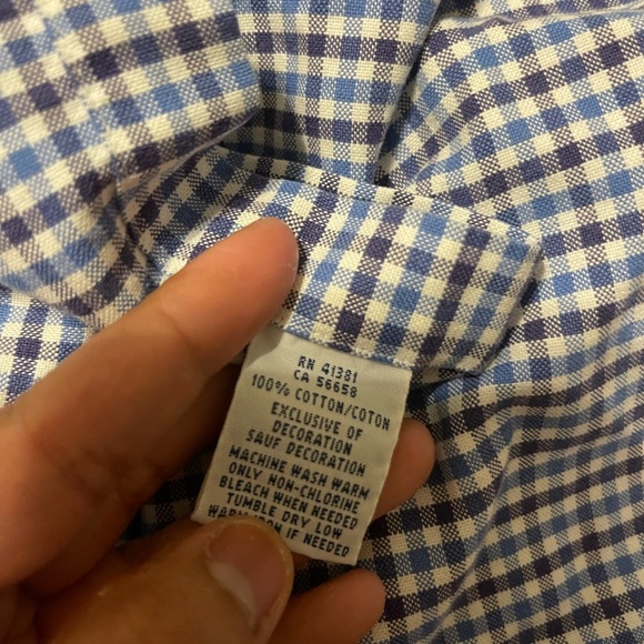 Ralph Lauren Blue Checkered Men's Shirt - Picture 4 of 4